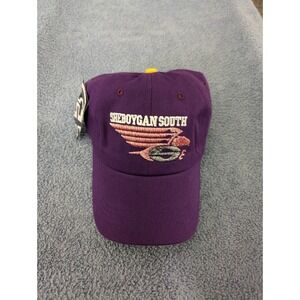 Sheboygan South Hat‎ Purple Adjustable Strapback Logo Cap